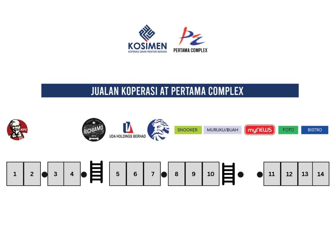 PERTAMA COMPLEX MEI booth layout