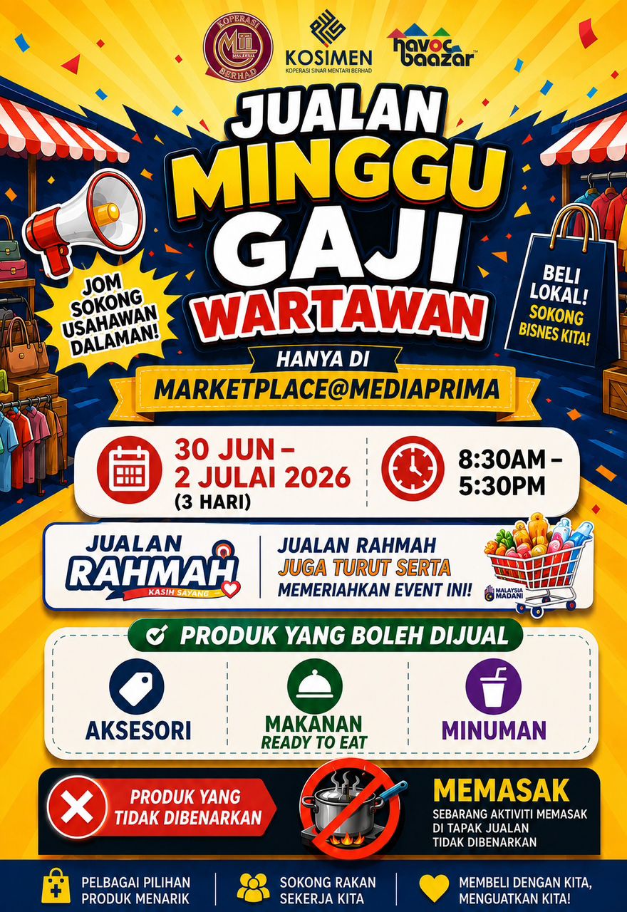JUALAN MINGGU GAJI MARKETPLACE @ MEDIA PRIMA