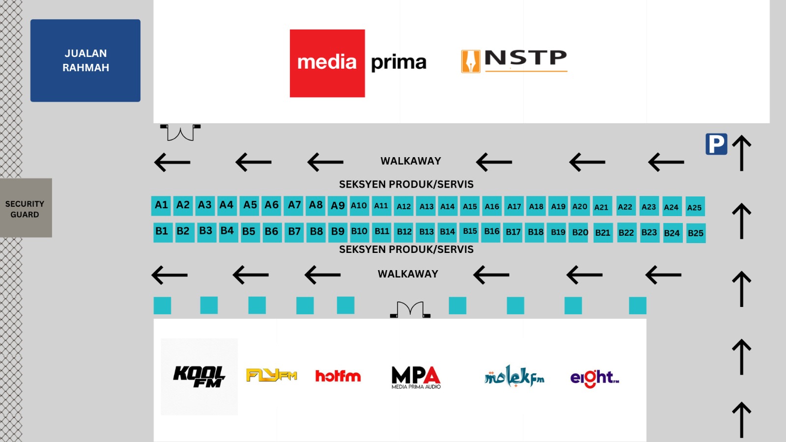 (LIVE) JUALAN MINGGU GAJI @ MEDIA PRIMA booth layout